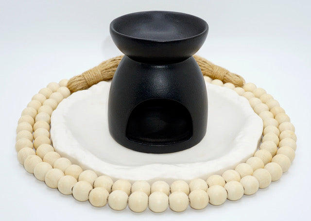 Black Ceramic Moon Wax Warmer