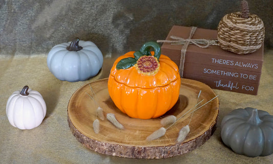 Orange Pumpkin Candle