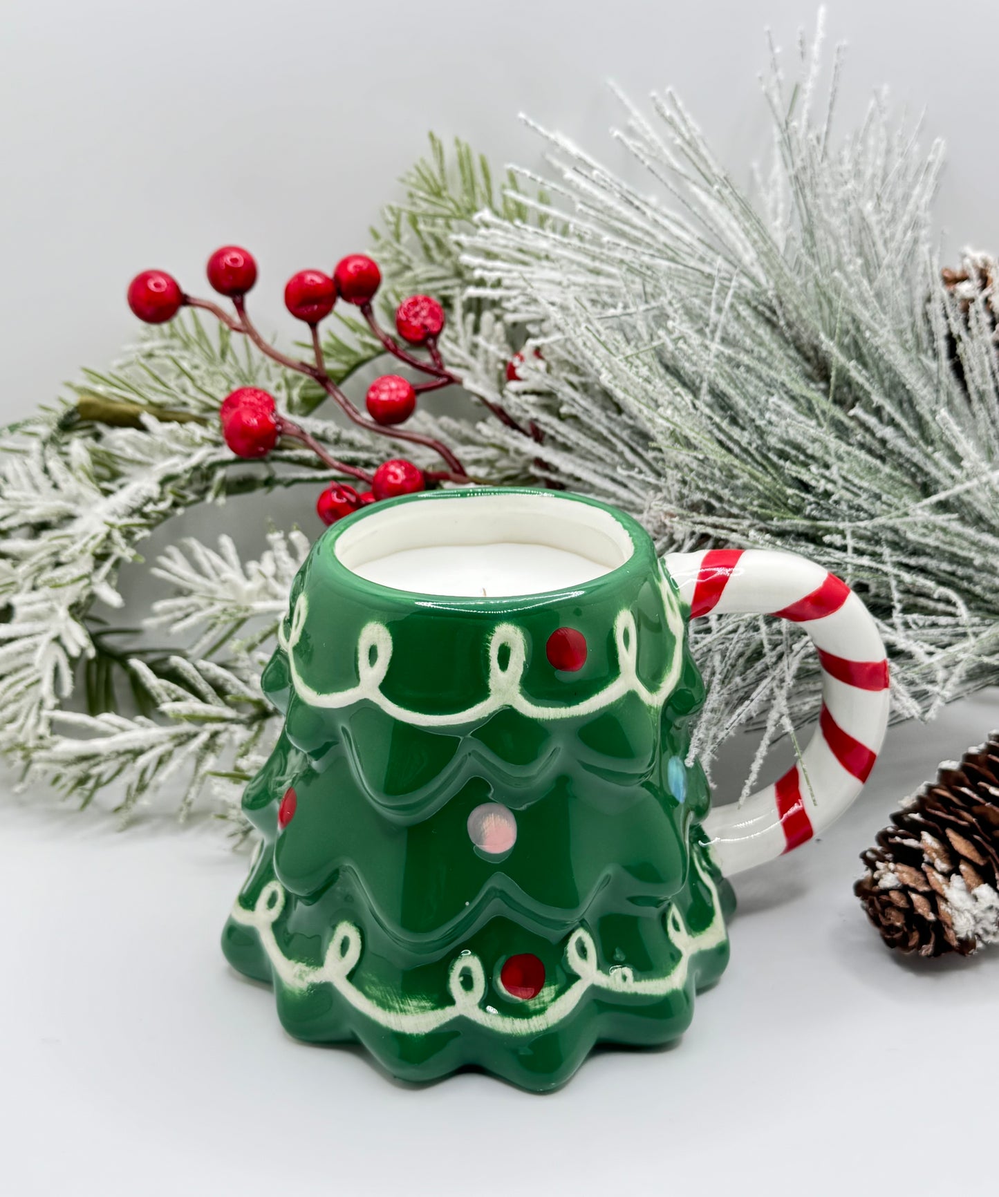 Christmas Tree Mug Candle