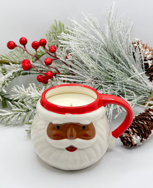 Santa Claus Mug Candle